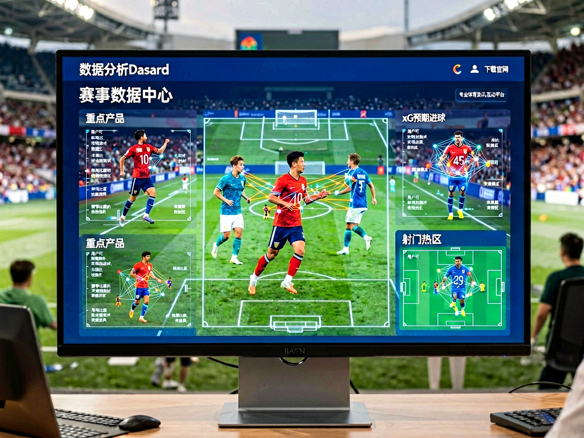 77体育数据分析Dashboard界面，展示比赛实时数据可视化